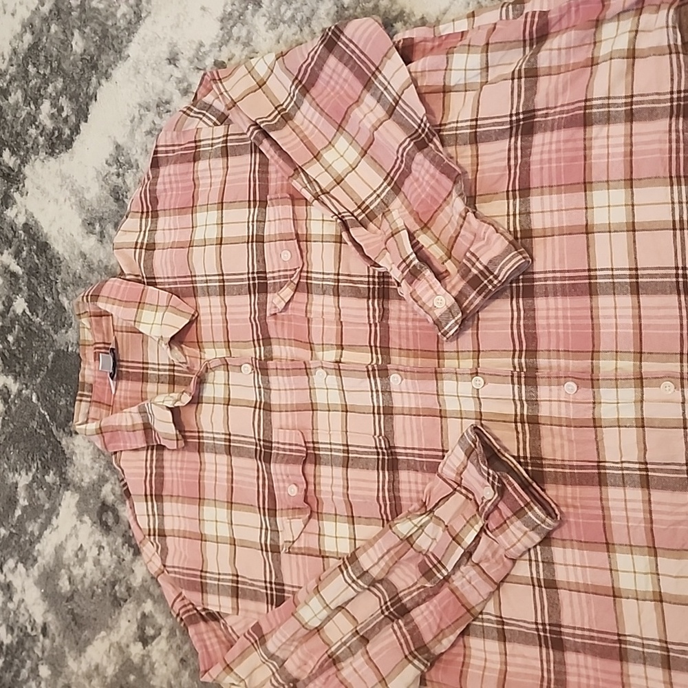 Old Navy "The Boyfriend Shirt" Flannel Top